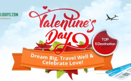 Choose one of these top 5 romantic destinations from best travel agency holiday planner- shopinholidays
